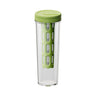 Yozcoffee cold brew coffee infuser bottle in green front view