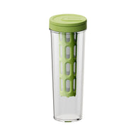 Cold Brew Infuser Bottle 600ml BPA-Free Slim Filter: green front
