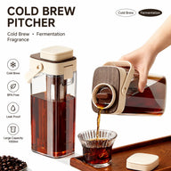 Cold Brew Coffee Pitcher 1000ml BPA-Free Filter Apricot/White: features