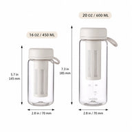 Cold Brew Infuser Bottle 450/600ml Glass Tea Coffee Brewer: dimensions 450ml 600ml
