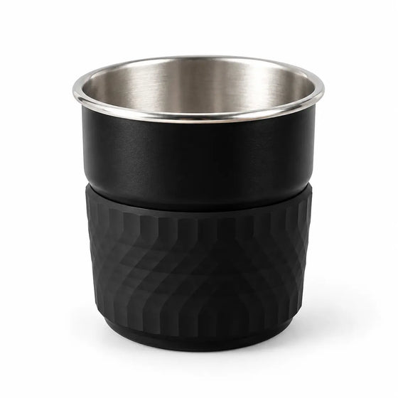 Kubek do kawy ze stali nierdzewnej – 300 ml, zdejmowana silikonowa osłona, lekki 80 g, do napojów gorących i zimnych