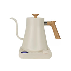 Yozcoffee Electric Gooseneck Kettle 0.9L 304 Stainless Steel Temperature Control Black/White