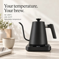 Yozcoffee Electric Gooseneck Kettle – 1L, Temperature Control - miniatura 6