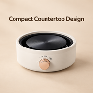 Electric Hot Plate for Moka Pots – 12cm, Dial Control, White - miniatura 8