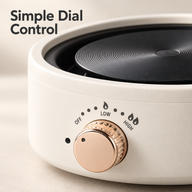 Electric Hot Plate for Moka Pots – 12cm, Dial Control, White - miniatura 5