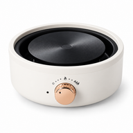 Electric Hot Plate for Moka Pots – 12cm, Dial Control, White - miniatura 1