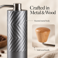 Faceted Manual Coffee Grinder – 5/6/7-Star Steel Burr - miniatura 5