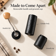 Faceted Manual Coffee Grinder – 5/6/7-Star Steel Burr - miniatura 9