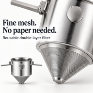 Filtro caffè pieghevole per pour-over – Acciaio inox 304 - miniatura 4
