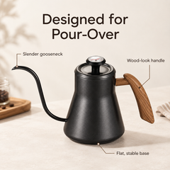 Yozcoffee Gooseneck Kettle with Thermometer – 600ml