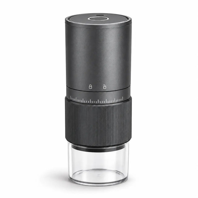 Elektrische Kaffeemühle mit 35 Mahlstufen – Edelstahl-Kegelmahlwerk, automatischer Stopp, per USB-C aufladbar