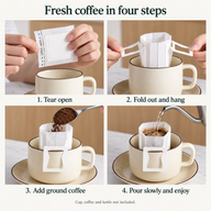 Bustine filtro caffè con alette – Confezione da 50 - miniatura 7