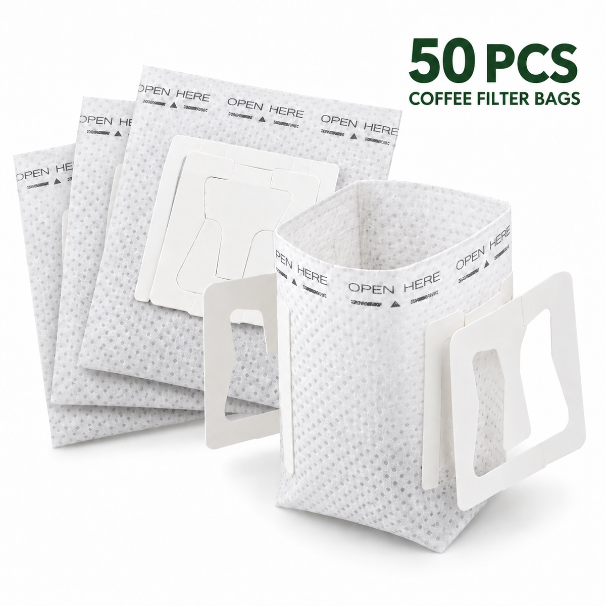 Bustine filtro caffè con alette – Confezione da 50 - immagine del prodotto