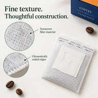 Bustine filtro caffè con alette – Confezione da 50 - miniatura 4