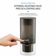 Adjustable Flow Ice Drip Cold Brew Coffee Maker: adjustable maker control water speed