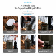 Adjustable Flow Ice Drip Cold Brew Coffee Maker: adjustable maker sight