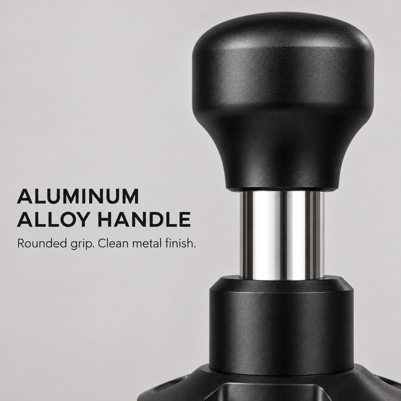 Espresso Tamper 51/53/58.5mm – Spring-Loaded Impact, Self-Leveling Flange - Produktbild