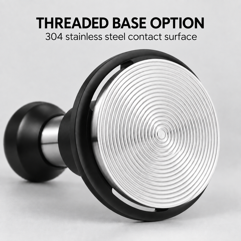 Espresso Tamper 51/53/58.5mm – Spring-Loaded Impact, Self-Leveling Flange - Produktbild