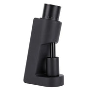 Front view of Yozcoffee M20L electric coffee grinder with black grounds cup