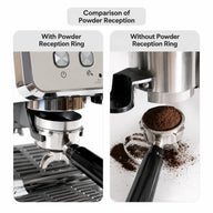 Espresso Dosing Funnel 51/53/58mm Magnetic Stainless Steel: spill reduction comparison