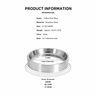 Yozcoffee magnetic espresso dosing funnel ring size chart for 51mm 53mm and 58mm options