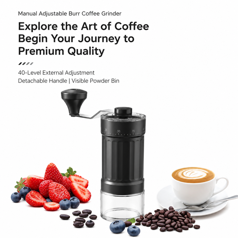 Manual Burr Coffee Grinder 40 Settings - lifestyle view