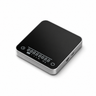 Angled view of the Yozcoffee mini aluminum alloy digital coffee scale with timer