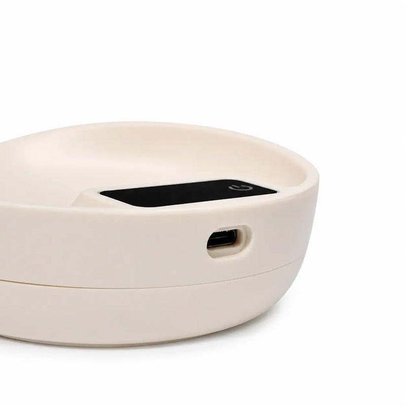 Coffee Bean Scale Scoop Mini Digital Dosing Tool Beige/Black: uSB-C port beige