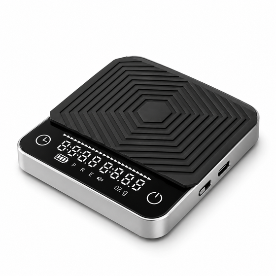 Váha na espresso s časovačem – 0.1g/2kg, dobíjení přes USB-C