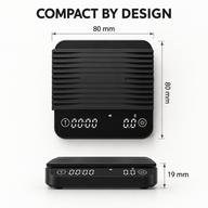 Mini Coffee Scale with Timer – 80mm, 0.1g/1kg, USB-C - miniatura 6