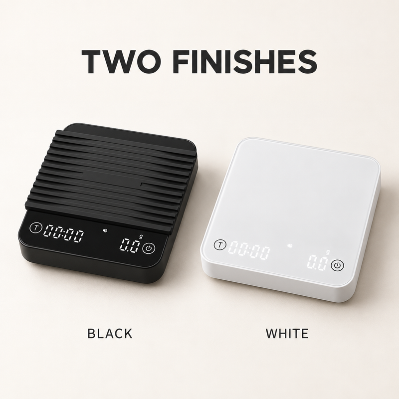 Mini Coffee Scale with Timer – 80mm, 0.1g/1kg, USB-C - immagine del prodotto