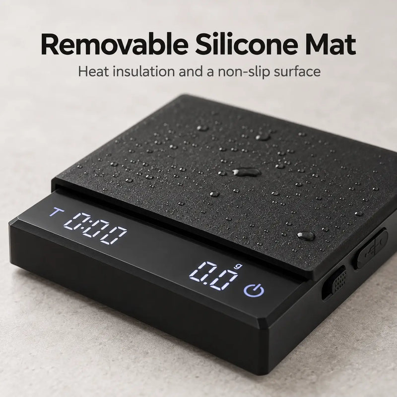 Yozcoffee Mini Coffee Scale with Timer – 90 × 95mm, USB-C - imagen del producto