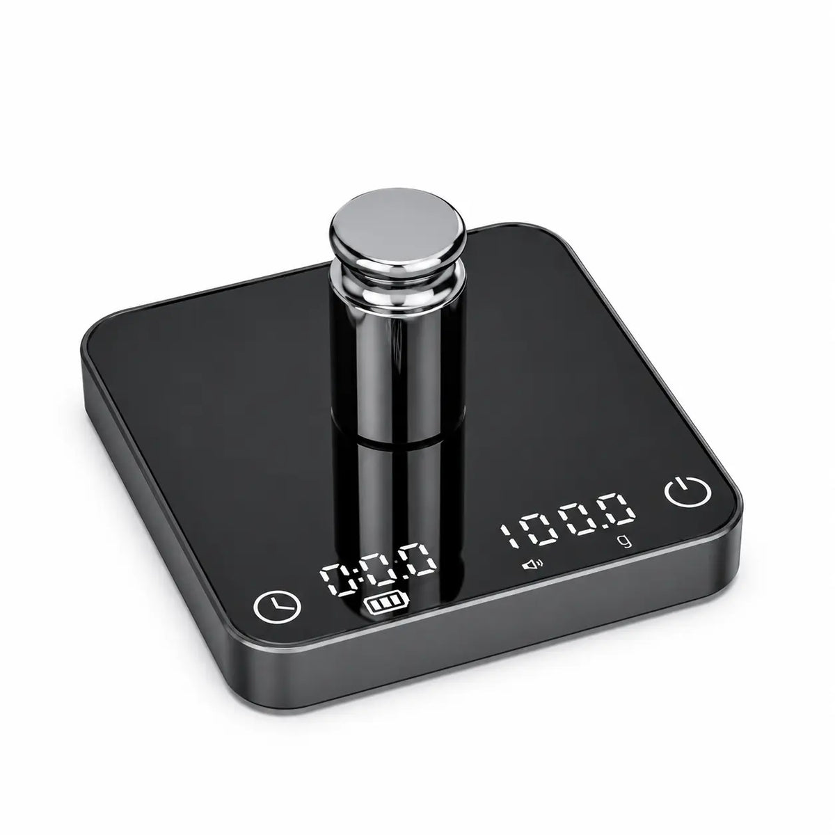 Coffee Scale with Timer 2kg 0.1g Aluminum Alloy USB-C Black: alloy digital weight demo
