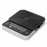 Coffee Scale with Timer 2kg 0.1g Aluminum Alloy USB-C Black: alloy digital silicone pad display