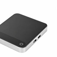 Coffee Scale with Timer 2kg 0.1g Aluminum Alloy USB-C Black: alloy digital side type