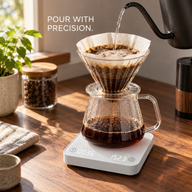 Mini Coffee Scale with Timer – 80mm, 0.1g/1kg, USB-C - miniatura 3