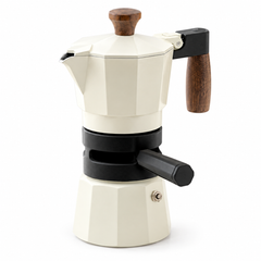 Moka Pot with Thermostat – 150ml, Walnut Handle