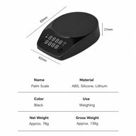Espresso Coffee Scale 2kg 0.1g Compact Rechargeable: specifications black