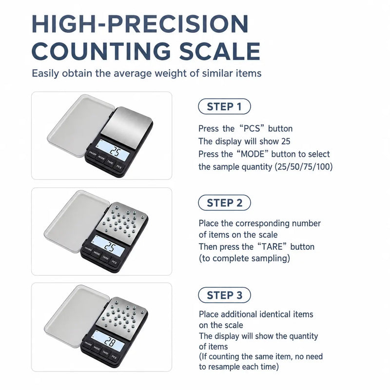 Pocket Coffee Scale 500g 0.01g Backlit LCD Compact Black: yozcoffee pocket coffee scale backlit lcd counting functio 05 steps