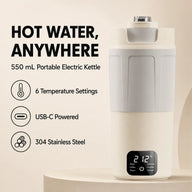 携帯電気ケトル 550 ml｜304ステンレス製のサムネイル 2