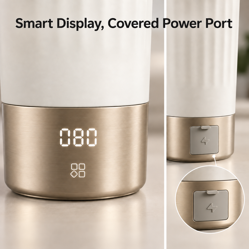 Portable Electric Travel Kettle Cup – 400ml, 6 Temperatures - imagen del producto