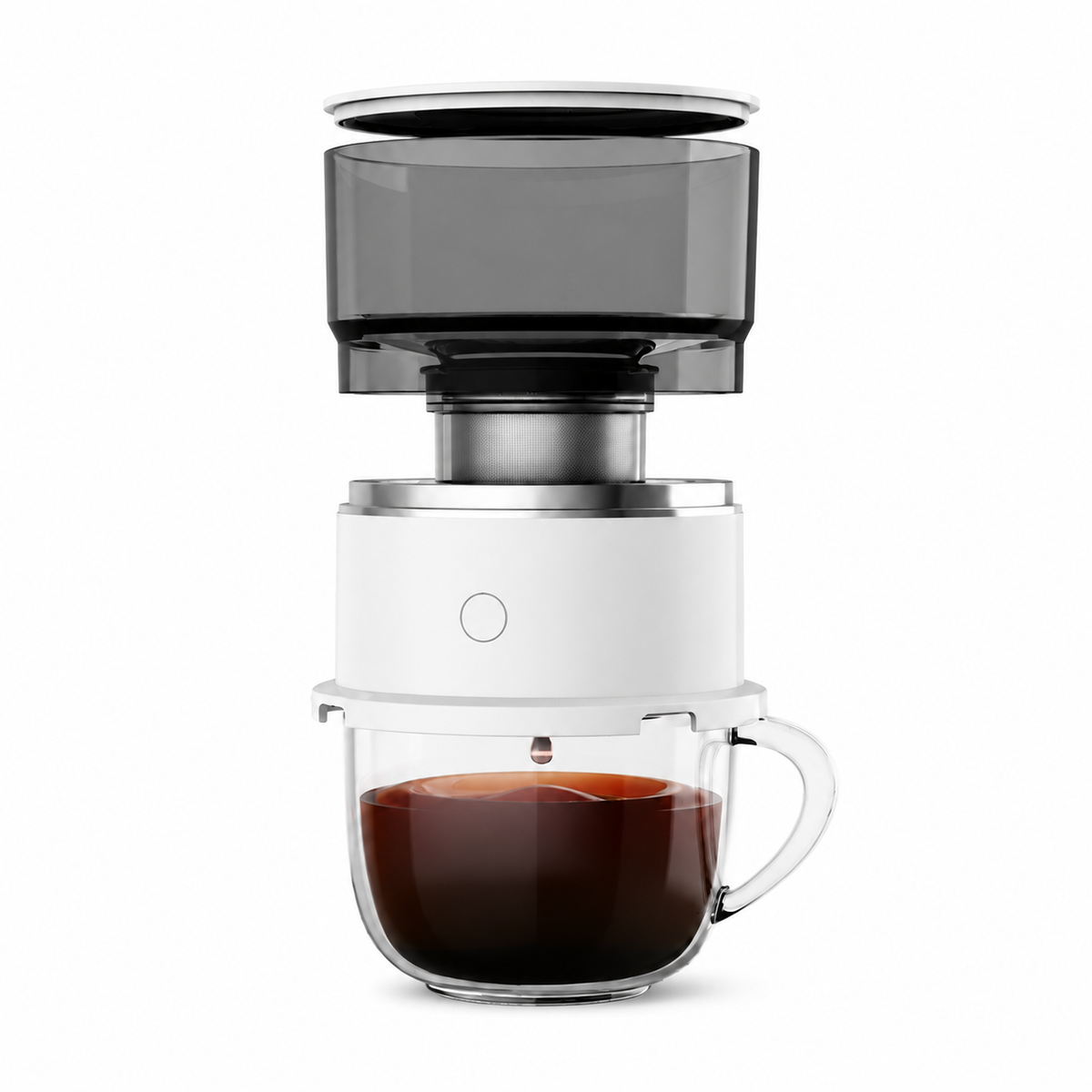 Portable Hand Brew Coffee Maker 304 Steel - in use