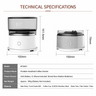 Portable Hand Brew Coffee Maker 304 Steel - size and compatibility chart