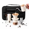 Yozcoffee portable pour over coffee maker set with manual grinder, dripper, kettle and carrying case