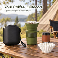 Portable Pour-Over Coffee Set – 300ml Cup & Folding Dripperのサムネイル 2