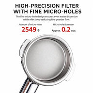 Espresso Filter Basket 58mm 18g Pure Titanium 0.2mm: micro holes