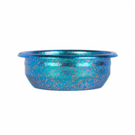 Espresso Dosing Cup Pure Titanium Powder Bowl Iridescent: ocean blue side