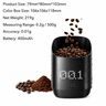 Rechargeable Digital Coffee Scale 0.3-2000g - size and compatibility chart