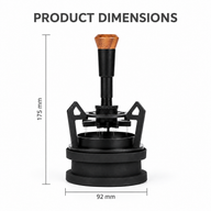 Rotary WDT Espresso Distributor – 12 Needles, 51/53/58mm - miniatura 6