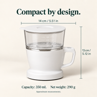 Automatischer Pour-over-Kaffeebereiter mit rotierendem Ausguss – 350 ml, 40 Filter inklusive - Vorschaubild 7